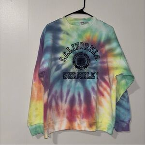 California Berkeley Handmade Tie-Dye Crew Neck Sweater